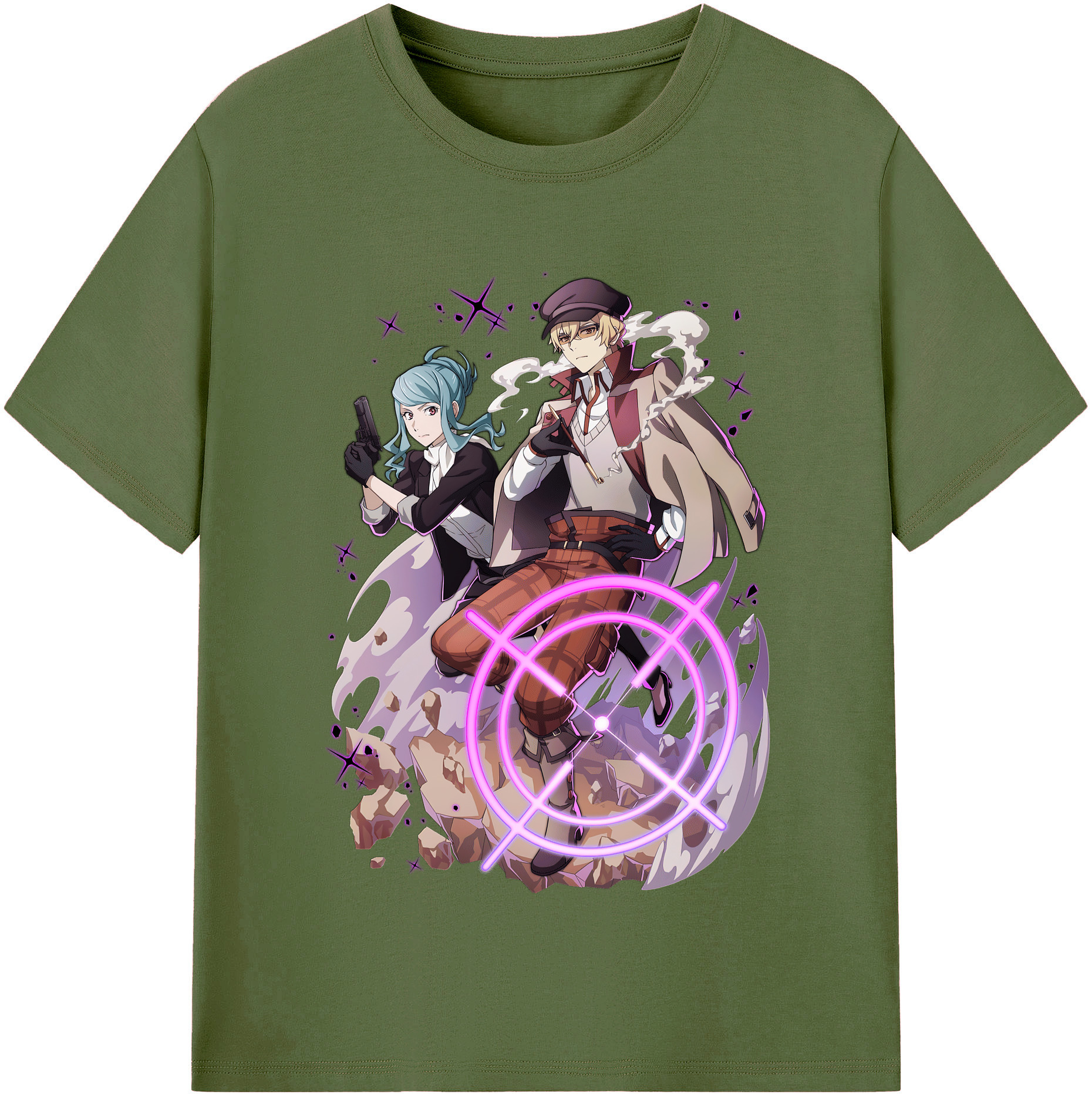 （画像用） 文豪ストレイドッグス Bungo Stray Dogs 綿100％半袖Tシャツ（フロントプリント）